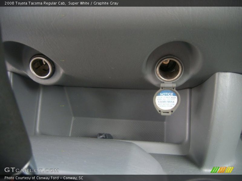 Super White / Graphite Gray 2008 Toyota Tacoma Regular Cab