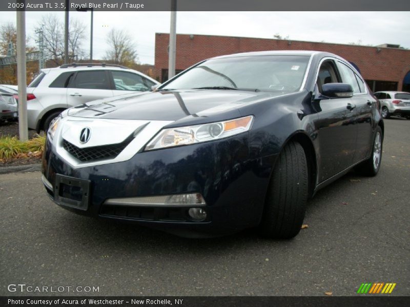 Royal Blue Pearl / Taupe 2009 Acura TL 3.5