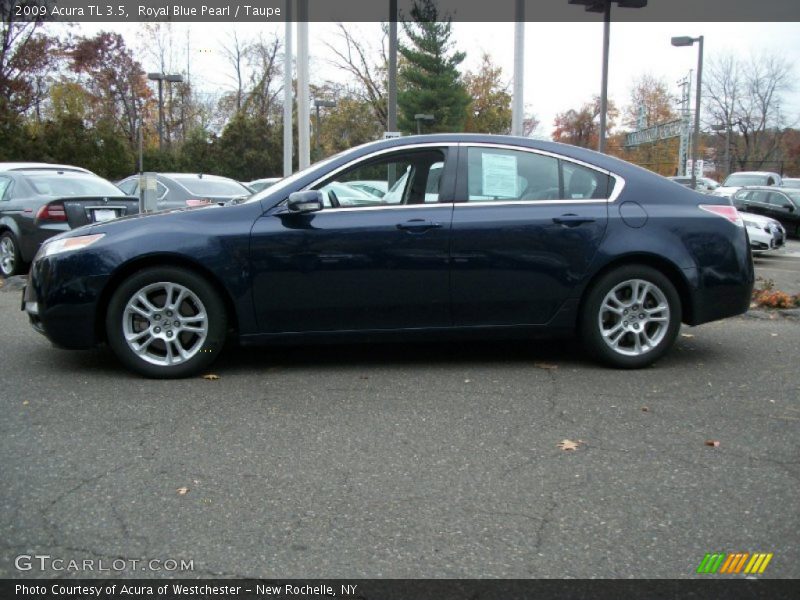 Royal Blue Pearl / Taupe 2009 Acura TL 3.5