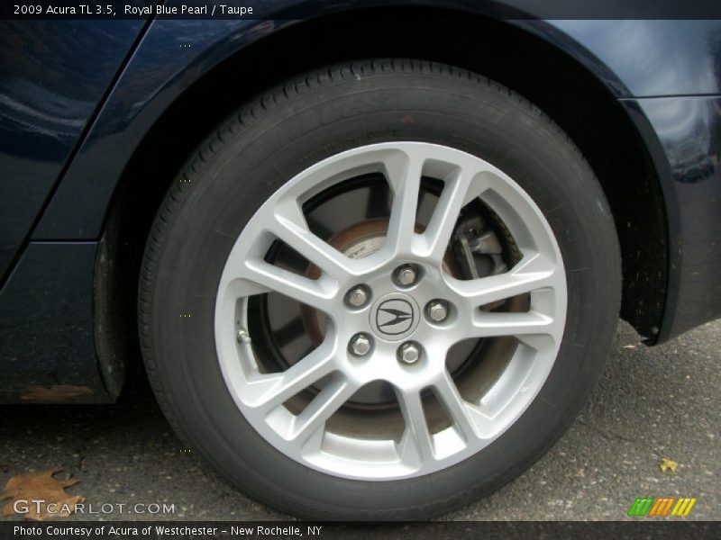 Royal Blue Pearl / Taupe 2009 Acura TL 3.5