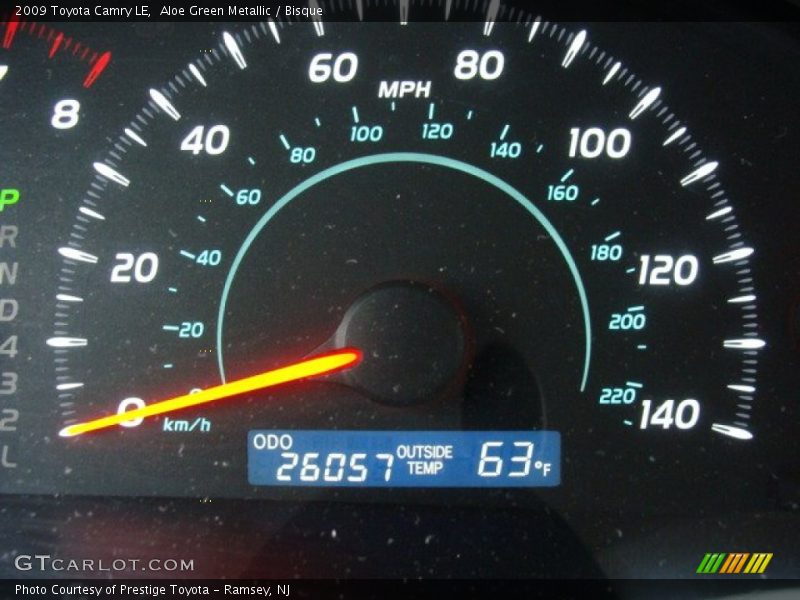 Aloe Green Metallic / Bisque 2009 Toyota Camry LE