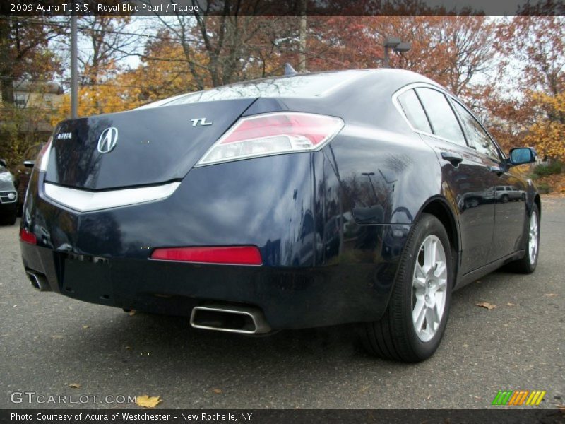 Royal Blue Pearl / Taupe 2009 Acura TL 3.5