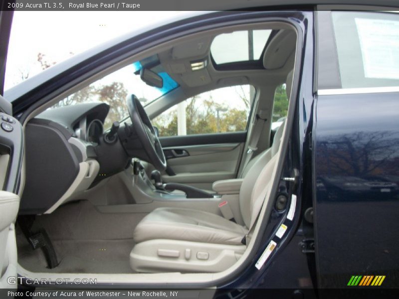 Royal Blue Pearl / Taupe 2009 Acura TL 3.5