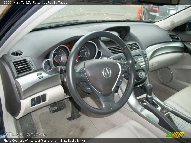 Royal Blue Pearl / Taupe 2009 Acura TL 3.5