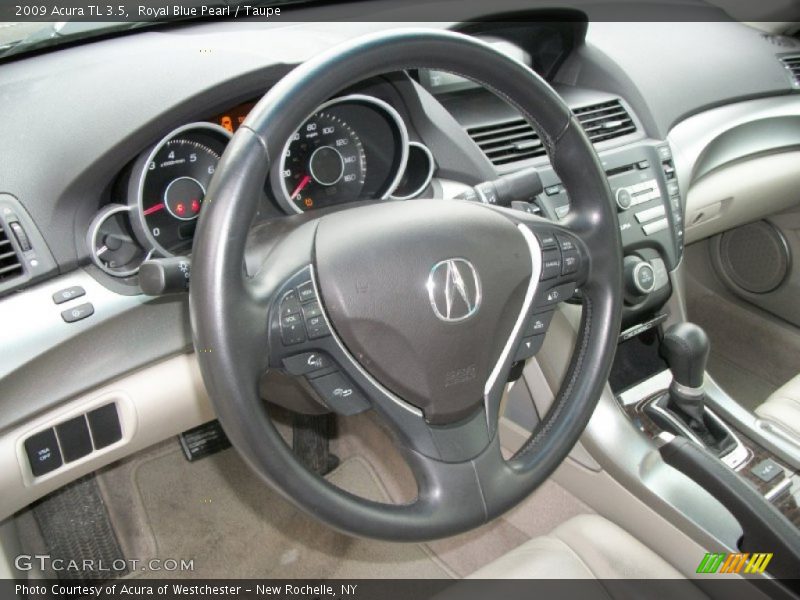 Royal Blue Pearl / Taupe 2009 Acura TL 3.5