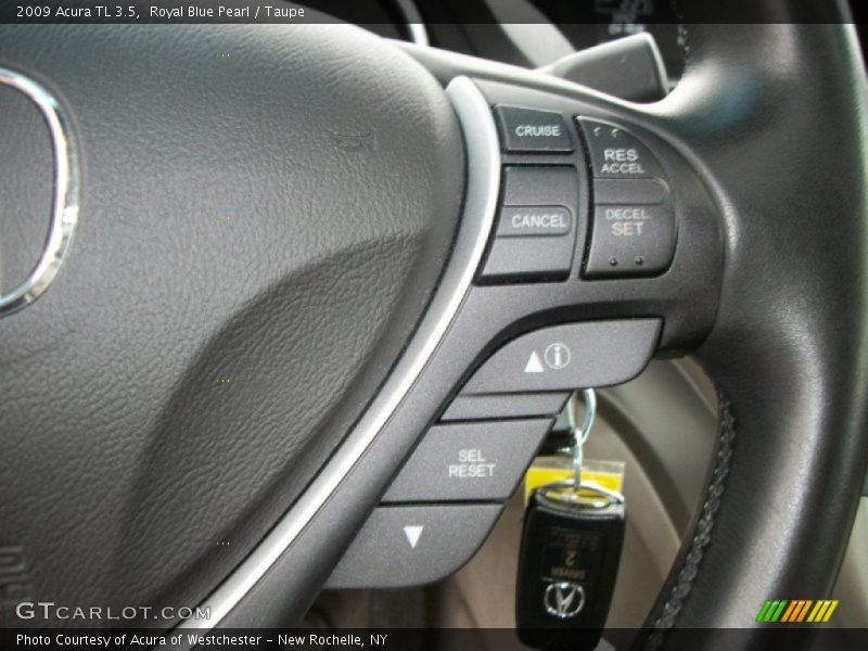 Royal Blue Pearl / Taupe 2009 Acura TL 3.5