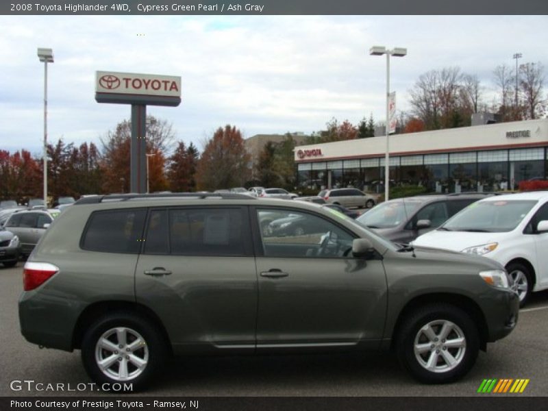 Cypress Green Pearl / Ash Gray 2008 Toyota Highlander 4WD