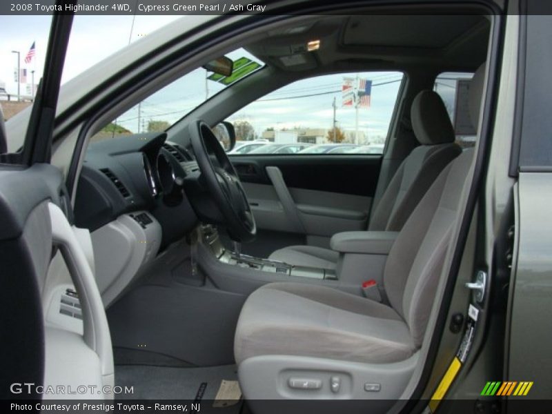 Cypress Green Pearl / Ash Gray 2008 Toyota Highlander 4WD