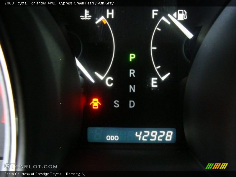 Cypress Green Pearl / Ash Gray 2008 Toyota Highlander 4WD