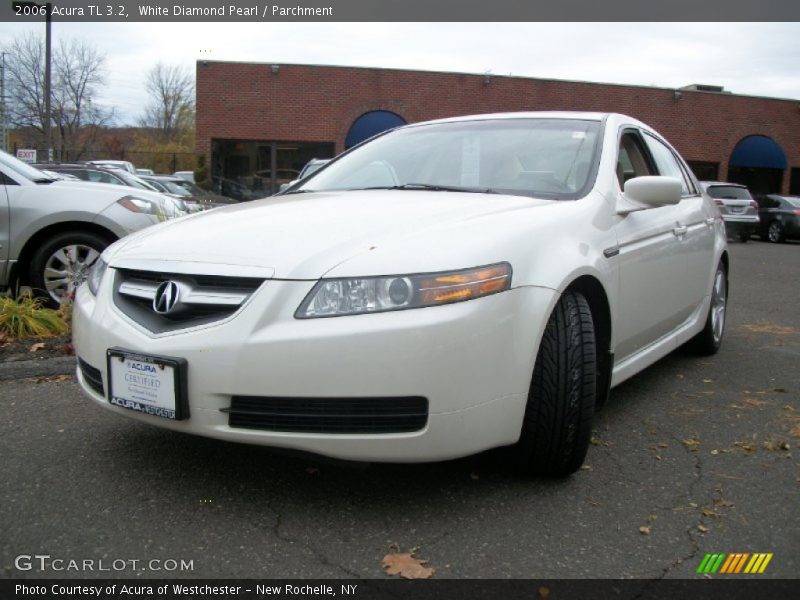 White Diamond Pearl / Parchment 2006 Acura TL 3.2