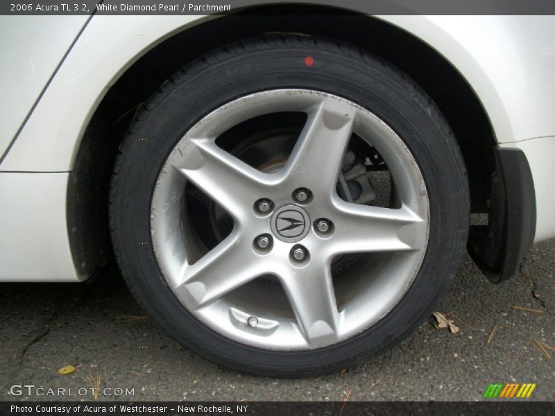 White Diamond Pearl / Parchment 2006 Acura TL 3.2