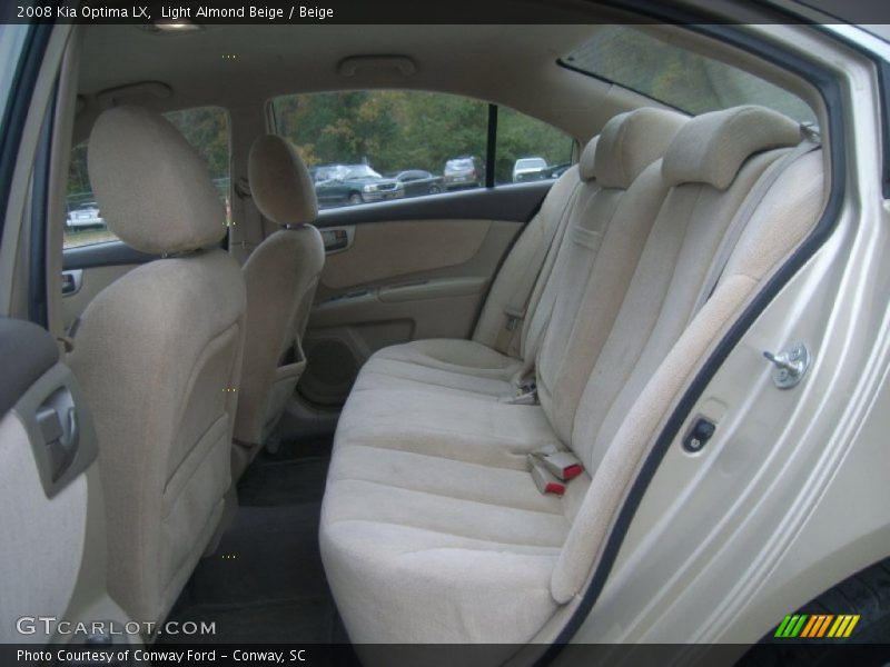 Light Almond Beige / Beige 2008 Kia Optima LX