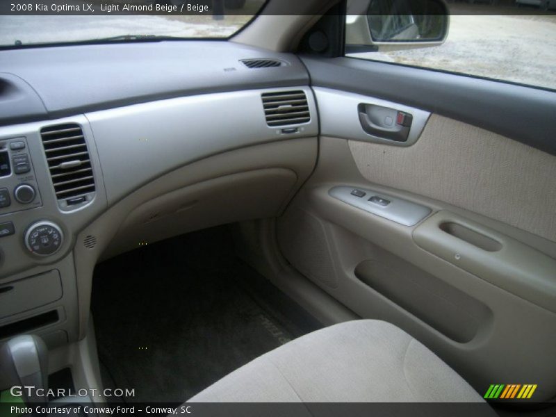 Light Almond Beige / Beige 2008 Kia Optima LX
