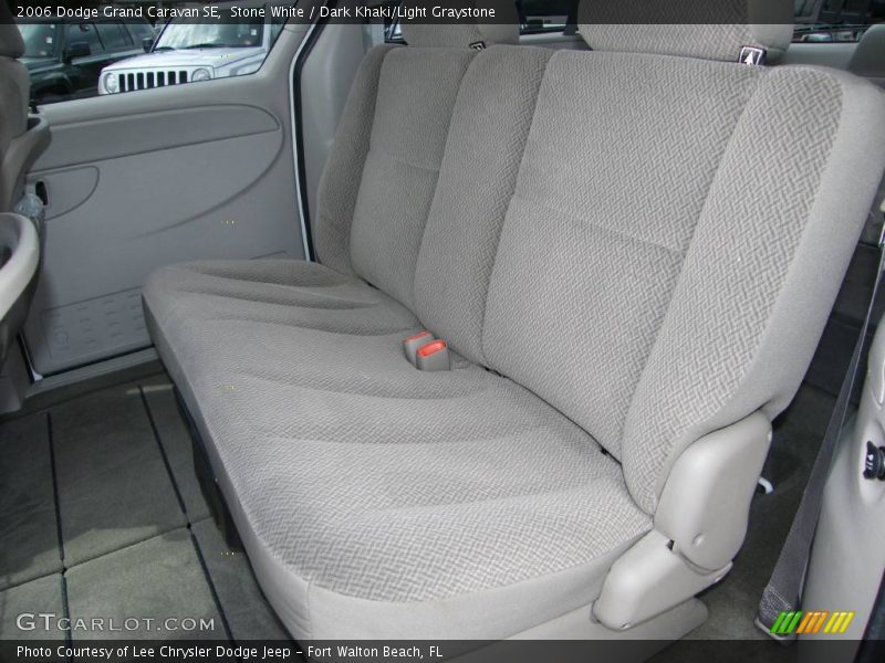 Stone White / Dark Khaki/Light Graystone 2006 Dodge Grand Caravan SE