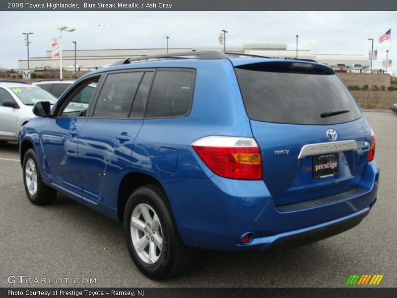Blue Streak Metallic / Ash Gray 2008 Toyota Highlander