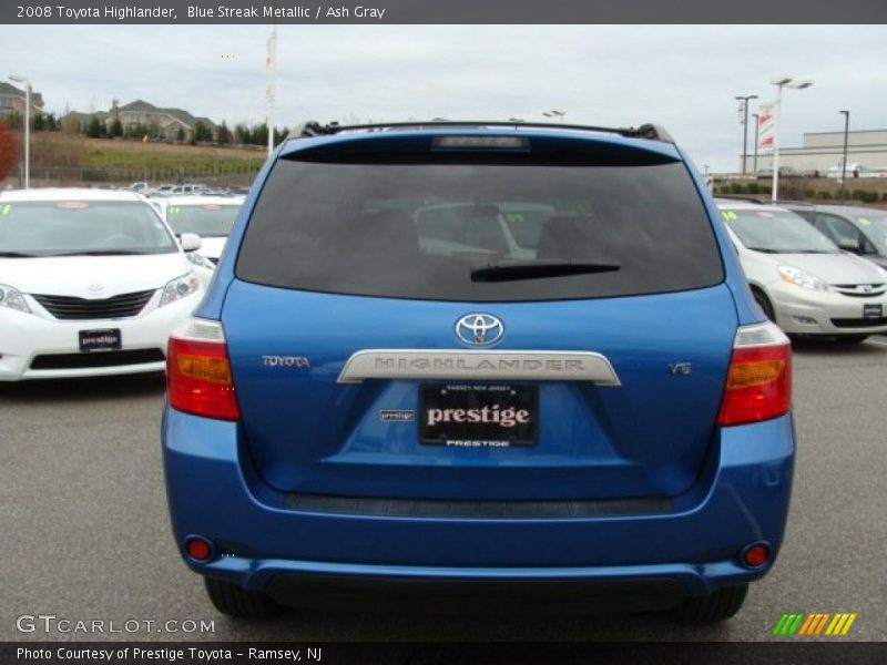 Blue Streak Metallic / Ash Gray 2008 Toyota Highlander