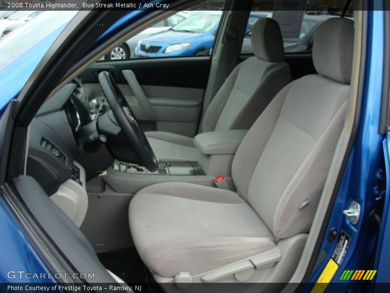Blue Streak Metallic / Ash Gray 2008 Toyota Highlander