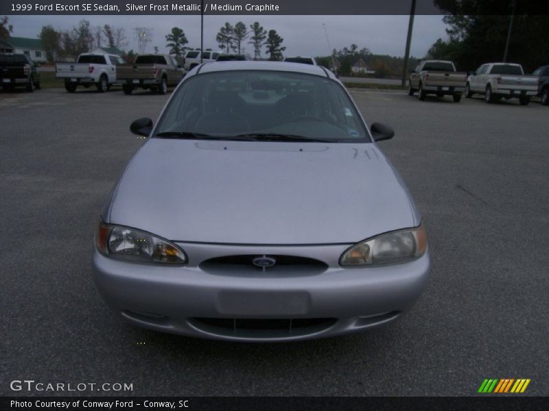 Silver Frost Metallic / Medium Graphite 1999 Ford Escort SE Sedan