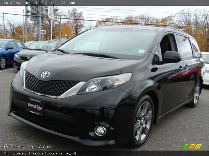 Black / Dark Charcoal 2011 Toyota Sienna SE