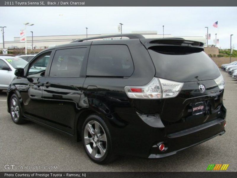 Black / Dark Charcoal 2011 Toyota Sienna SE
