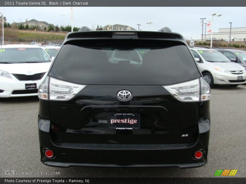 Black / Dark Charcoal 2011 Toyota Sienna SE