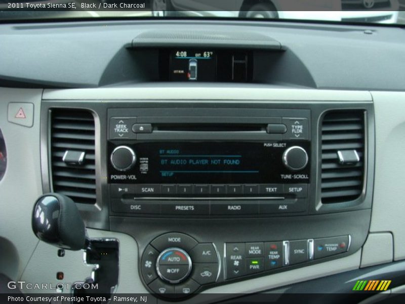 Black / Dark Charcoal 2011 Toyota Sienna SE