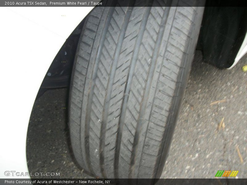 Premium White Pearl / Taupe 2010 Acura TSX Sedan