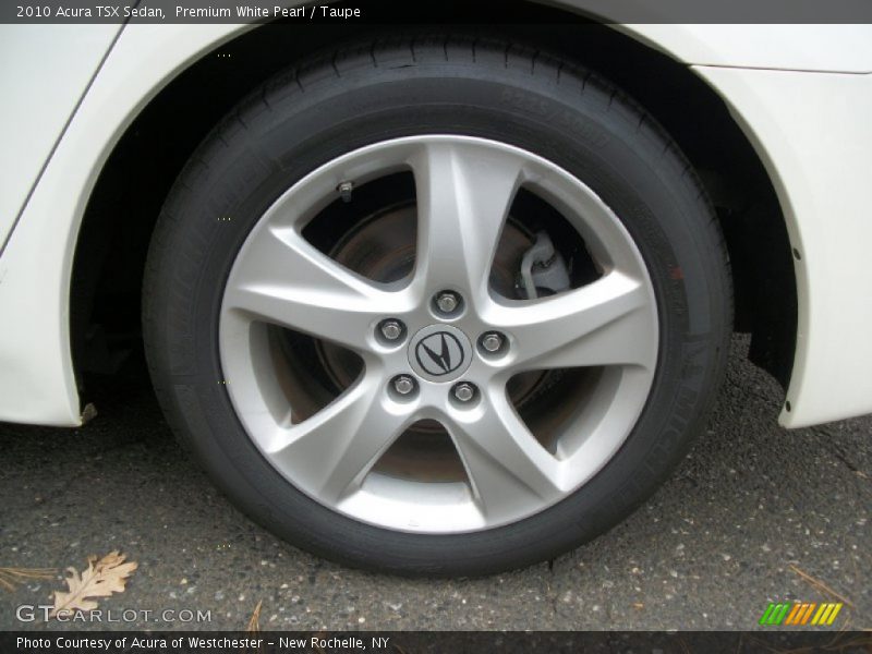 Premium White Pearl / Taupe 2010 Acura TSX Sedan