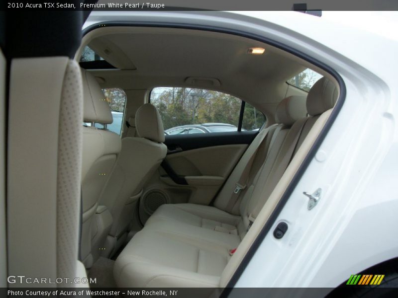 Premium White Pearl / Taupe 2010 Acura TSX Sedan