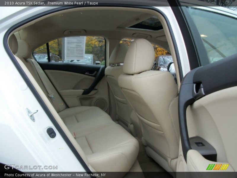 Premium White Pearl / Taupe 2010 Acura TSX Sedan