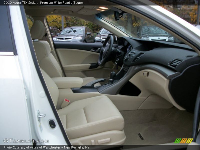 Premium White Pearl / Taupe 2010 Acura TSX Sedan