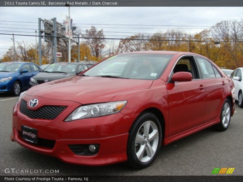 Barcelona Red Metallic / Dark Charcoal 2011 Toyota Camry SE
