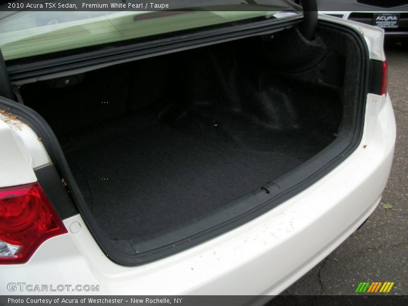 Premium White Pearl / Taupe 2010 Acura TSX Sedan