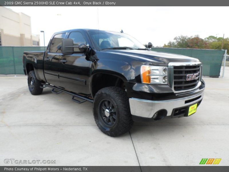 Onyx Black / Ebony 2009 GMC Sierra 2500HD SLE Crew Cab 4x4