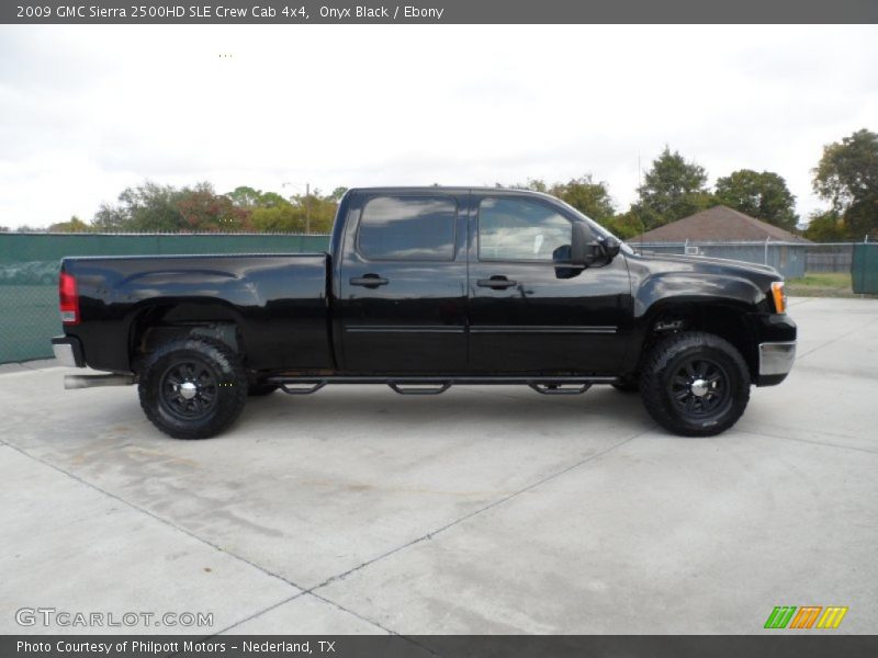 Onyx Black / Ebony 2009 GMC Sierra 2500HD SLE Crew Cab 4x4