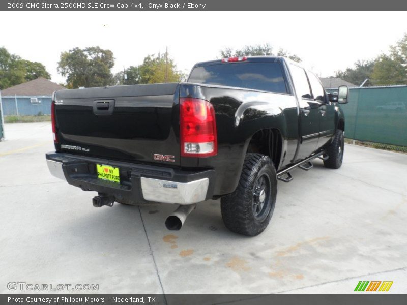 Onyx Black / Ebony 2009 GMC Sierra 2500HD SLE Crew Cab 4x4