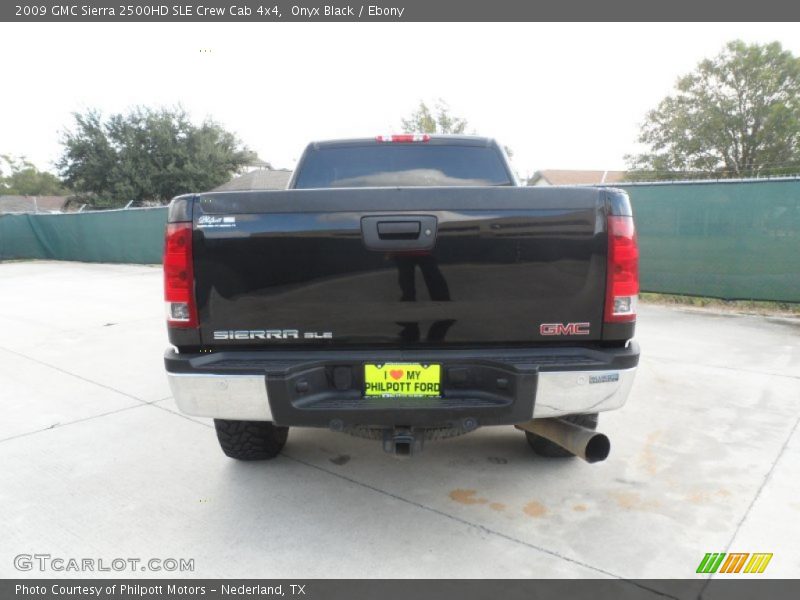 Onyx Black / Ebony 2009 GMC Sierra 2500HD SLE Crew Cab 4x4