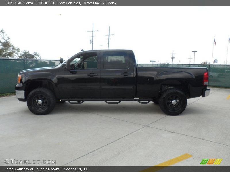 Onyx Black / Ebony 2009 GMC Sierra 2500HD SLE Crew Cab 4x4