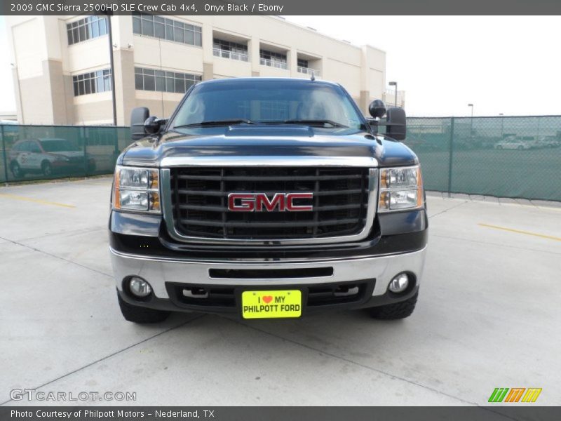 Onyx Black / Ebony 2009 GMC Sierra 2500HD SLE Crew Cab 4x4