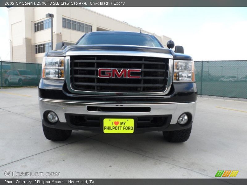 Onyx Black / Ebony 2009 GMC Sierra 2500HD SLE Crew Cab 4x4