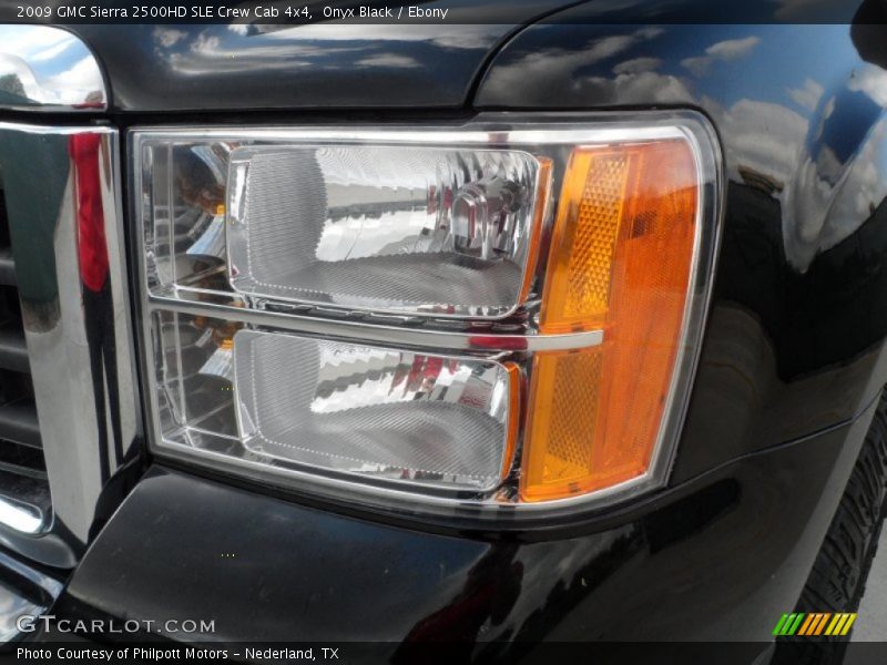 Onyx Black / Ebony 2009 GMC Sierra 2500HD SLE Crew Cab 4x4