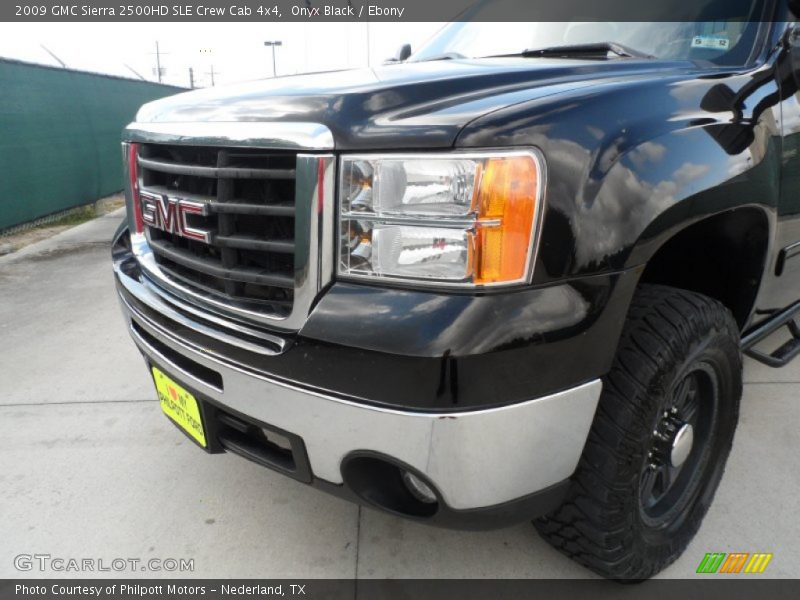 Onyx Black / Ebony 2009 GMC Sierra 2500HD SLE Crew Cab 4x4