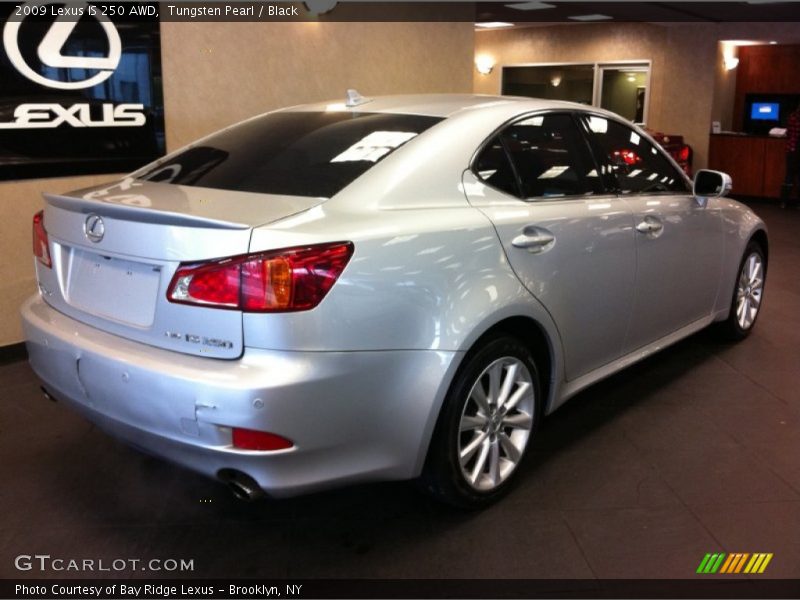 Tungsten Pearl / Black 2009 Lexus IS 250 AWD