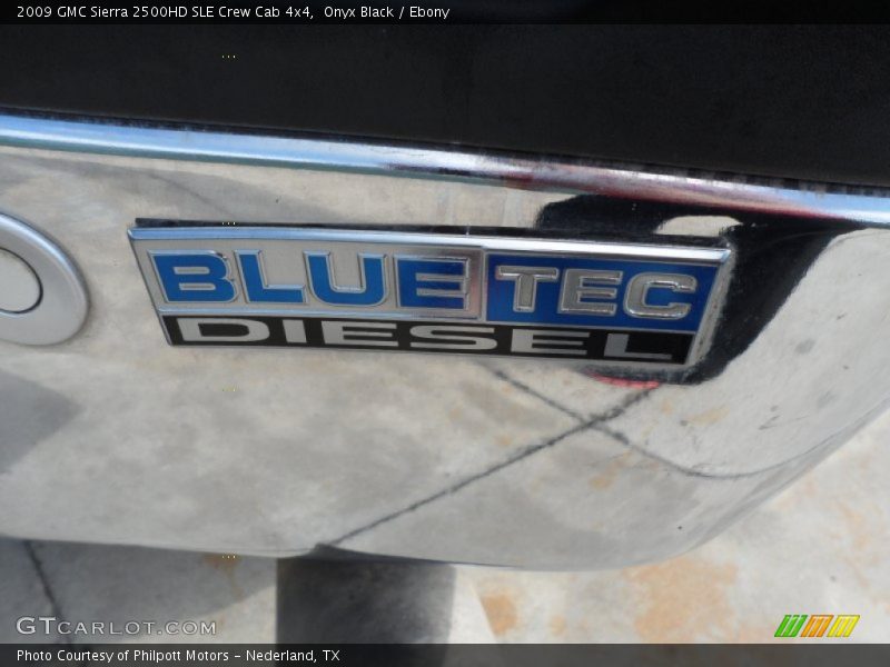 Onyx Black / Ebony 2009 GMC Sierra 2500HD SLE Crew Cab 4x4