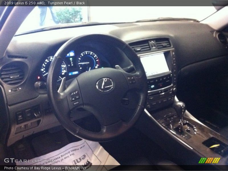 Tungsten Pearl / Black 2009 Lexus IS 250 AWD