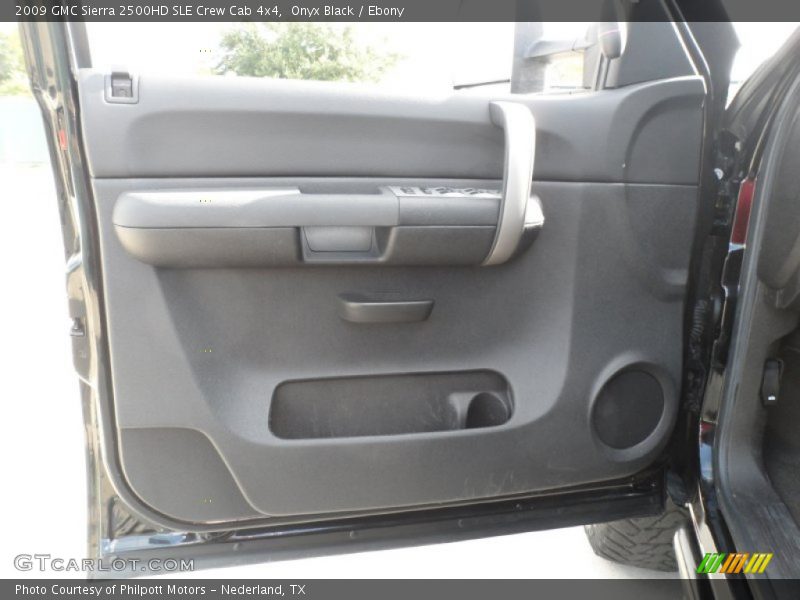 Onyx Black / Ebony 2009 GMC Sierra 2500HD SLE Crew Cab 4x4