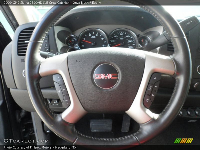 Onyx Black / Ebony 2009 GMC Sierra 2500HD SLE Crew Cab 4x4