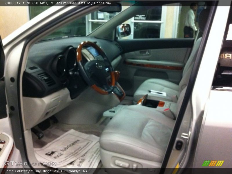 Millenium Silver Metallic / Light Gray 2008 Lexus RX 350 AWD