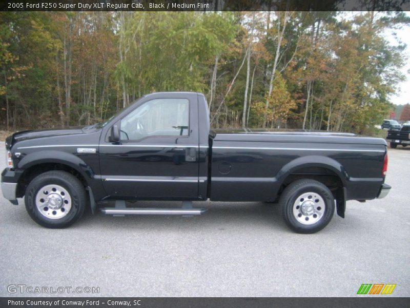 Black / Medium Flint 2005 Ford F250 Super Duty XLT Regular Cab