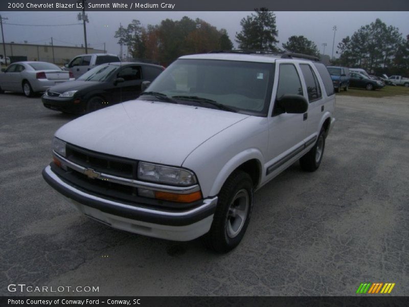 Summit White / Medium Gray 2000 Chevrolet Blazer LS